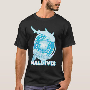 Leopard Shark Whitetip Reef Shark Maldives Diving T-Shirt