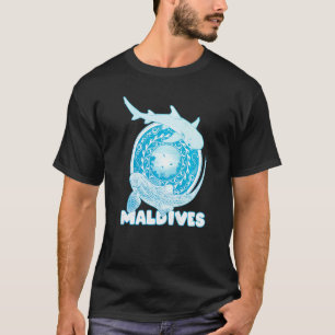 Leopard Shark Whitetip Reef Shark Maldives Diving  T-Shirt