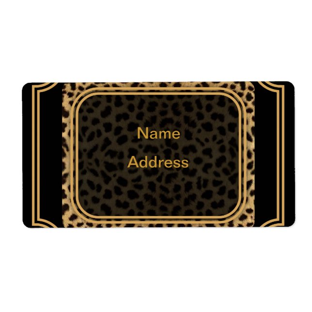 Leopard Shipping Label (Front)
