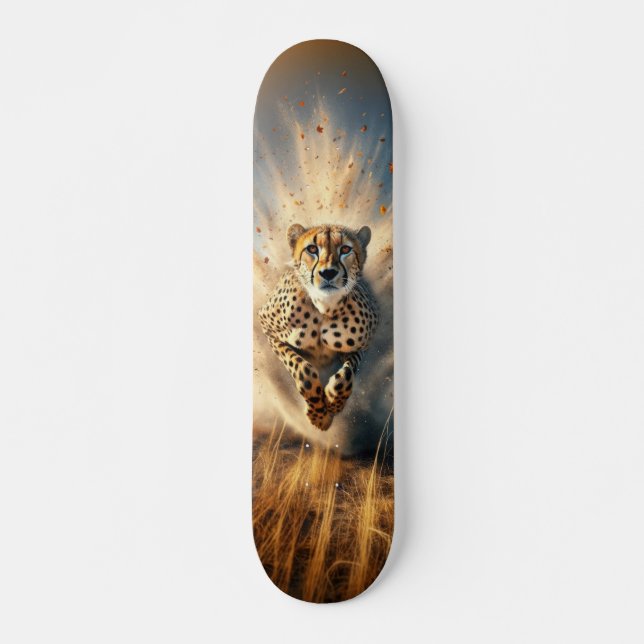 Leopard Skateboard in Swift Sprint (Front)