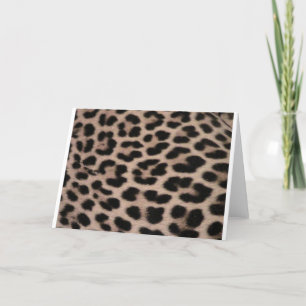 Leopard Skin background Card