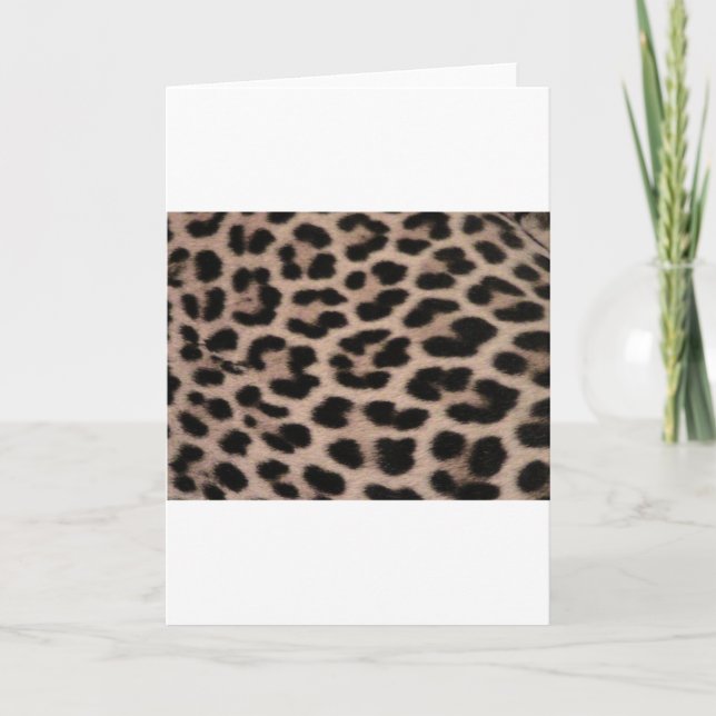 Leopard Skin background Card (Front)