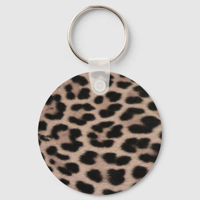 Leopard Skin background Keychain (Front)