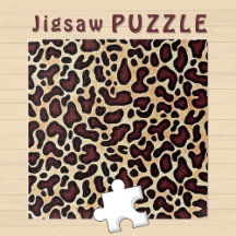 Leopard Skin Brown Cream Pattern - 