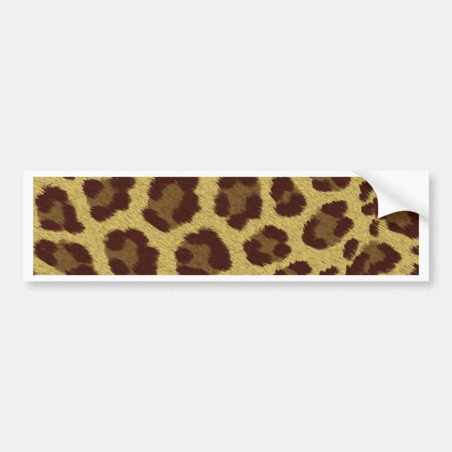 Leopard Skin Bumper Sticker (Front)