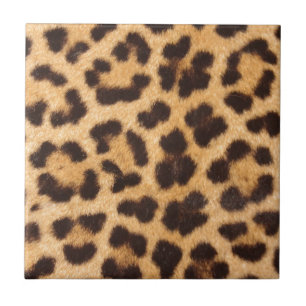 leopard skin Design Print Tile