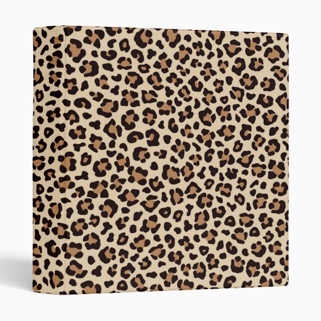 Leopard Skin Fur Pattern Binder (Front/Spine)