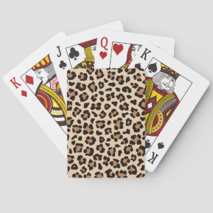 Leopard Skin Fur Pattern Playing Cards