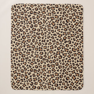 Leopard Skin Fur Pattern Sherpa Blanket