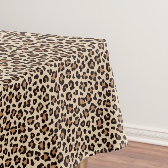 Leopard Skin Fur Pattern Tablecloth (In Situ)