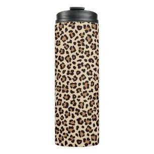 Leopard Skin Fur Pattern Thermal Tumbler