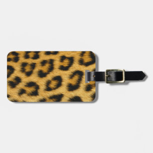 Leopard Skin Hair Print Luggage Tag