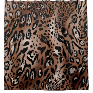 Leopard skin illustration seamless pattern fabric