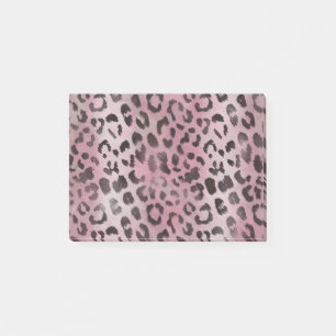 Leopard Skin in Pink Rose Post-it Notes