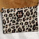 Leopard Skin, Modern Animal Pettern, Monogram Accessory Pouch<br><div class="desc">The Leopard Skin Modern Animal Pattern Monogram Accessory Pouch by PixeliaDesigns epitomizes the perfect blend of contemporary style and personal touch. This chic pouch features a modern leopard skin motif pattern, elegantly combined with a personalized monogram and name, making it a unique accessory for every woman. Ideal for use as...</div>