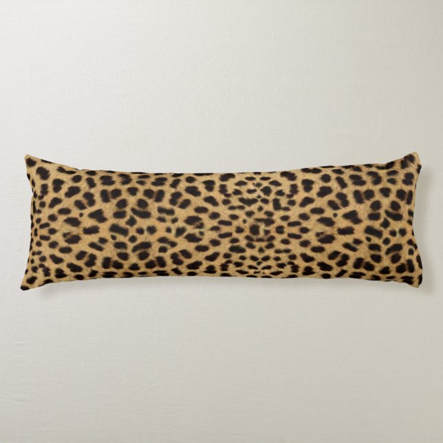 Leopard Skin Pattern Body Pillow (Front)