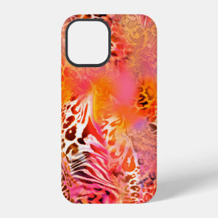 leopard skin pattern fabric leopard,abstract,anima iPhone 12 case