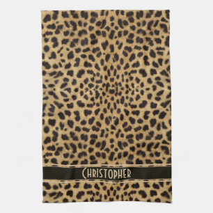 Leopard Skin Pattern Kitchen Towel
