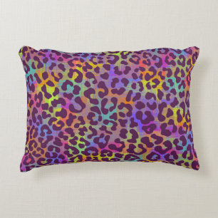 Leopard skin pattern. Repeating seamless animal ba Accent Pillow