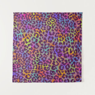 Leopard skin pattern. Repeating seamless animal ba Tapestry