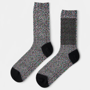 Leopard skin pattern socks