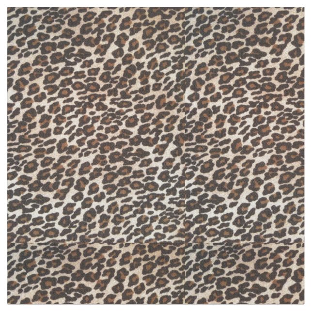Leopard Skin Print Fabric (Close Up)