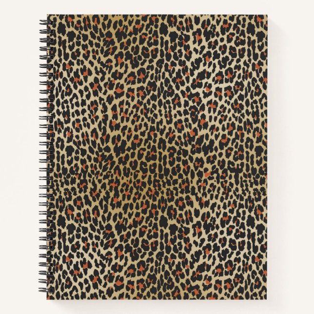 Leopard Skin Print Notebook (Front)