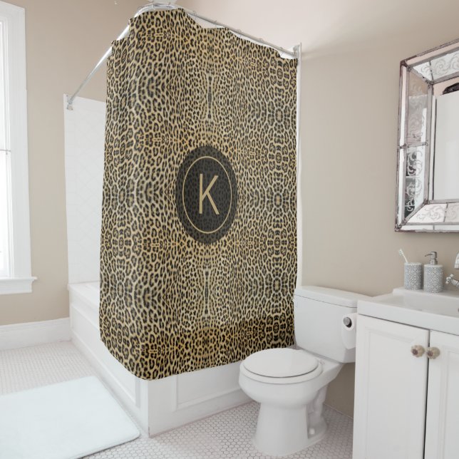 Leopard Skin Print Pattern Initial Personalized (In Situ)