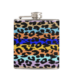 Leopard Skin Retro Pattern 7 Hip Flask