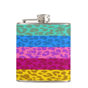 Leopard Skin Retro Pattern 9 Hip Flask
