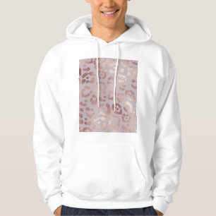 Leopard skin: rose gold elegance. hoodie