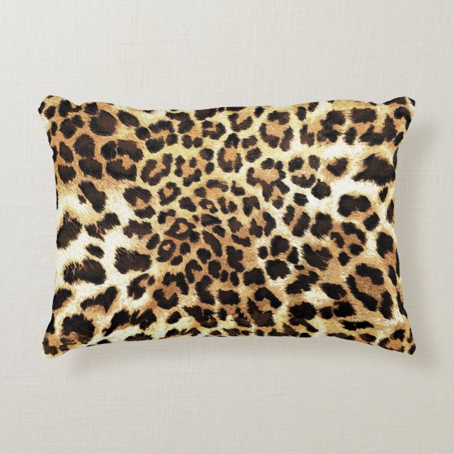 Leopard skin, seamless pattern design. accent pillow (Front)