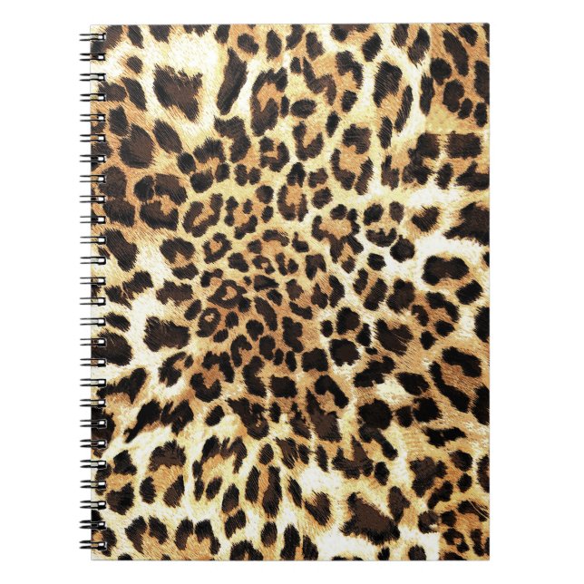 Leopard skin, seamless pattern design. notebook (Front)