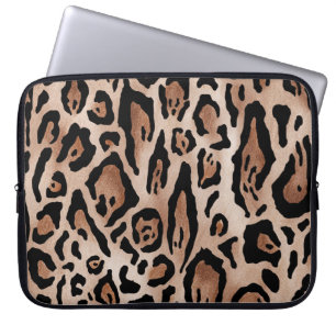 Leopard skin: seamless pattern. laptop sleeve