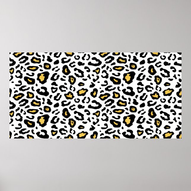 Leopard skin seamless pattern poster (Front)