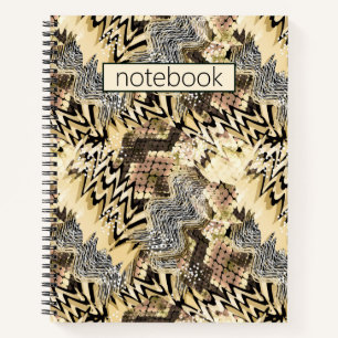 leopard skin, snakes notebook