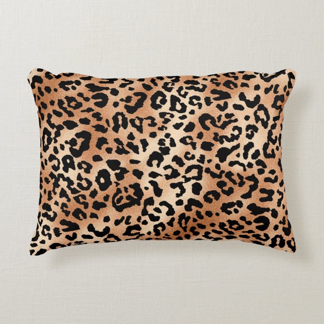 leopard skin. Stylish blouse design with leopard s Accent Pillow (Front)