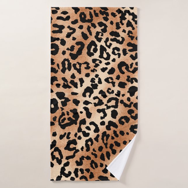 leopard skin. Stylish blouse design with leopard s Bath Towel (Bath Towel)