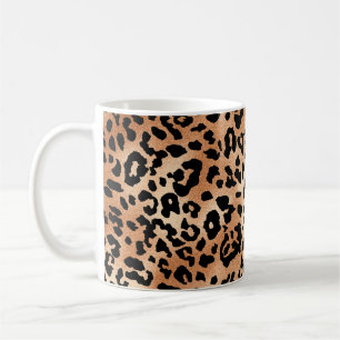 leopard skin. Stylish blouse design with leopard s Coffee Mug