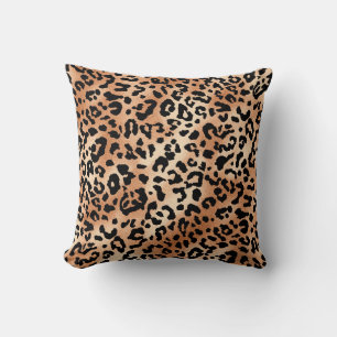 leopard skin. Stylish blouse design with leopard s Throw Pillow