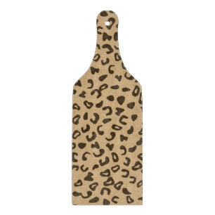 Leopard skin tan pattern design cutting board