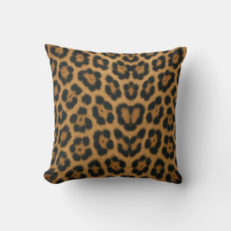 Leopard Skin Texture and Pattern Pillow
