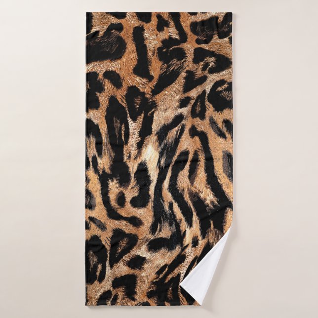 Leopard skin texture bath towel (Bath Towel)