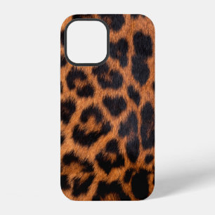 Leopard skin texture : Close-up leopard spot patte iPhone 12 Case