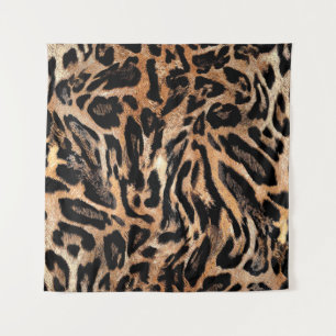 Leopard skin texture tapestry
