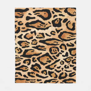 Leopard Skin: Timeless Seamless Pattern Fleece Blanket