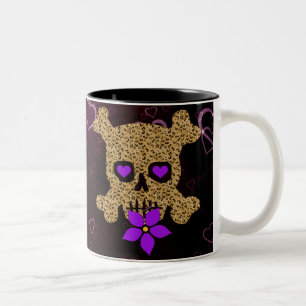 Leopard Skin Valentine Two-Tone Coffee Mug
