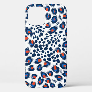 Leopard skin: vintage seamless pattern. iPhone 12 case