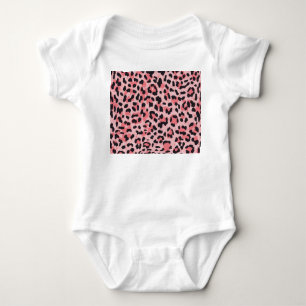 Leopard skin: vintage seamless texture baby bodysuit