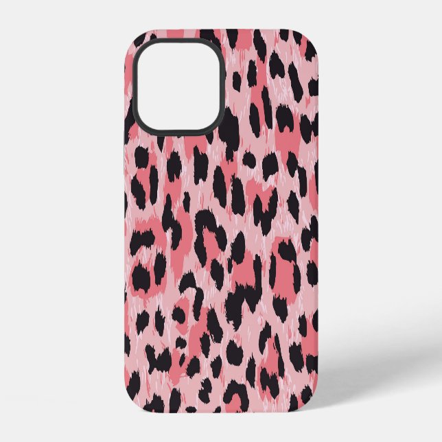 Leopard skin: vintage seamless texture iPhone case (Back)